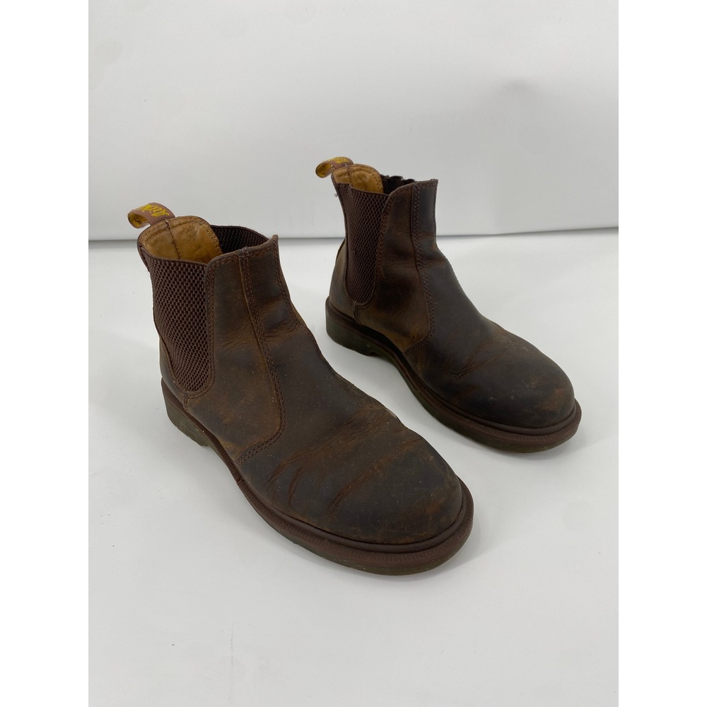 Dr. Martens Chelsea Boots Brown Leather Pull On